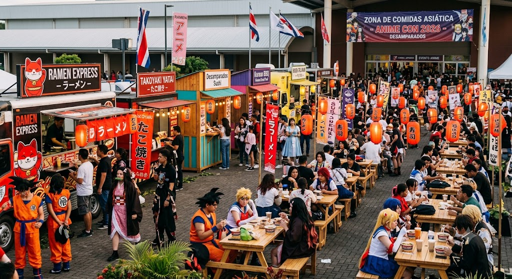 Área de comidas gastronómicas orientales