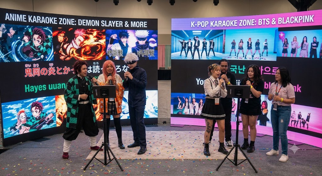 Escenario de Karaoke Anime y K-Pop