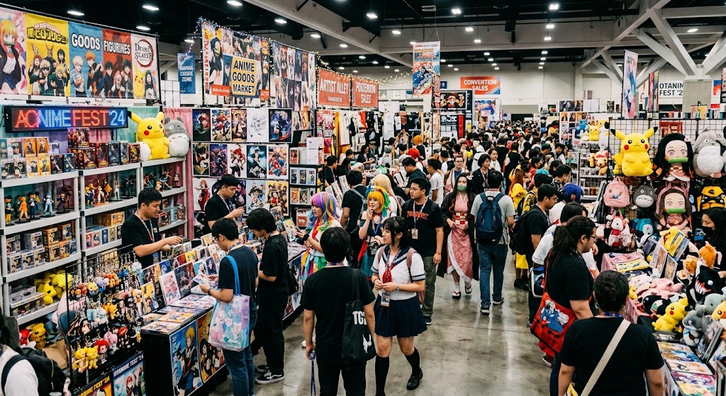 Stand de tiendas y artículos coleccionables